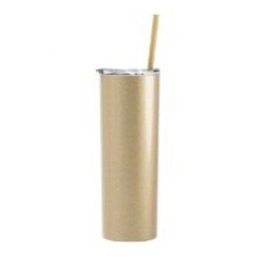 Maars Skinny 20 oz. Tumbler- Glitter Champagne Gold